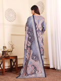 Varanga Women Blue Paisley Printed Winter Kurta With Trousers And Printed Dupatta.