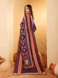 Varanga Women Purple Ethnic Printed Gota Lace Detailed Kurta With Solid Trouser & Printed Dupatta