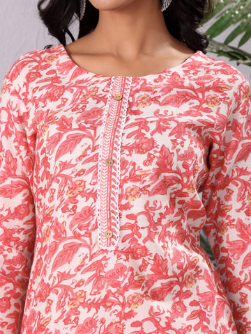 Varanga Women Ethnic Printed Kurta With Trouser & Dupatta