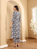 Varanga Women Ethnic Floral Printed Kurta With Trouser & Dupatta