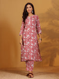 Varanga Women Ethnic Floral Printed Kurta With Trouser & Dupatta