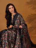 Varanga Women Mandarin Collar Embroidered Straight Kurta With Trouser & Floral Printed Dupatta