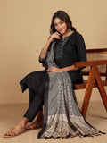 Varanga Varanga Women Thread Embroidered Yoke Kurta With Trouser & Jacquard Dupatta