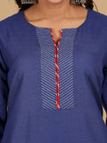 Varanga Women V Neck Straight Kurta With Pants & Dupatta
