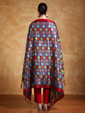 Varanga Women Floral Yoke Design Regular Thread Work Kurta with Trousers & with Dupatta