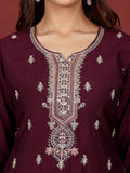 Varanga Women Zari & Sequin Embroidered Kurta With Trouser & Floral Printed Dupatta