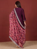 Varanga Women Zari & Sequin Embroidered Kurta With Trouser & Floral Printed Dupatta