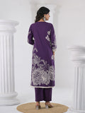 Varanga Women Floral Printed V Neck Thread Embroidered Kurta With Trouser & Dupatta