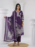 Varanga Women Floral Printed V Neck Thread Embroidered Kurta With Trouser & Dupatta