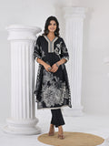 Varanga Women Floral Printed V Neck Thread Embroidered Kurta With Trouser & Dupatta