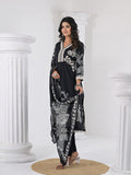 Varanga Women Floral Printed V Neck Thread Embroidered Kurta With Trouser & Dupatta