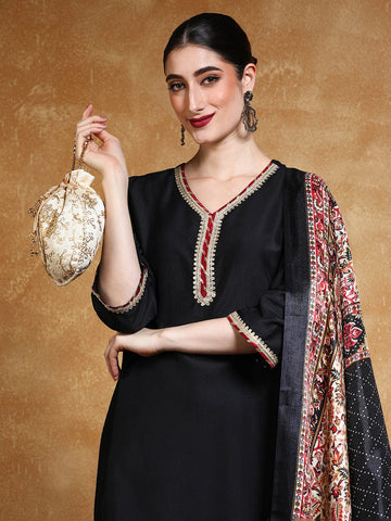 Varanga Women Regular Kurta with Trousers & with Dupatta