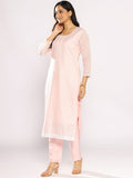 Varanga Women Floral Embroidered Regular Thread Work Kurta with Trousers & with Dupatta