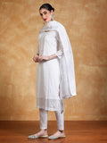 Varanga Women Ethnic Motifs Embroidered Regular Thread Work Kurta with Trousers & with Dupatta