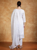 Varanga Women Ethnic Motifs Embroidered Regular Thread Work Kurta with Trousers & with Dupatta