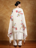 Varanga Women Thread Embroidered Yoke with All Over Floral Motif Buta Kurta with Trouser & Dupatta