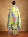 Varanga Women Thread Embroidered Kurta With Trouser & Floral Printed Dupatta