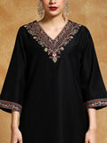 Varanga Women-Zari Embroidered Kurta With Trouser & Floral Printed Dupatta