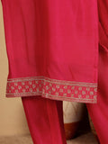 Varanga Women Kurtas With Zari Embroidery On Yoke With Trousers & Sequins Detailed Dupatta