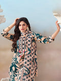 Floral Printed Kurta with Mirror Detailing Paired with Printed Trouser And Dupatta