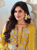 Floral Printed Kurta with Mirror Detailing Paired with Printed Trouser And Dupatta
