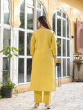 Varanga Women Floral Motif Thread Embroidered Kurta with Trouser & Dupatta