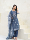 Varanga Women Stripper with Floral Printed Sequin Embroidered Kurta with Trouser & Dupatta