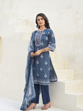 Varanga Women Stripper with Floral Printed Sequin Embroidered Kurta with Trouser & Dupatta