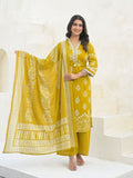 Varanga Women Mirror & Thread Embroidered Ethnic Printed Kurta with Trouser & Dupatta