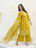 Varanga Women Mirror & Thread Embroidered Ethnic Printed Kurta with Trouser & Dupatta