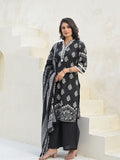 Varanga Women Mirror & Thread Embroidered Ethnic Printed Kurta with Trouser & Dupatta