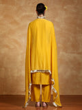 zari embroidered yoke Kurta With trouser and Dupatta