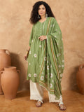 Varanga Women Kurta Set With Pin-Tucks Detailing And Overall Floral Motifs On Kurta And Dupatta