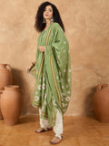 Varanga Women Kurta Set With Pin-Tucks Detailing And Overall Floral Motifs On Kurta And Dupatta