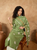 Varanga Women Kurta Set With Pin-Tucks Detailing And Overall Floral Motifs On Kurta And Dupatta