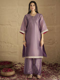 Varanga Women Elegant Three-Piece Brown Shimmer Kurta Set With Sequin Detailing, Solid Ankle-Length Trousers, And An Embroidered Dupatta