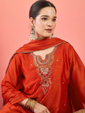 Varanga A Gracefully Beaded Yoke Kurta Paired With Solid Trousers And A Matching Dupatta