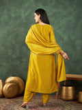 Varanga A Gracefully Beaded Yoke Kurta Paired With Solid Trousers And A Matching Dupatta