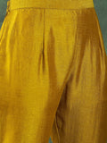 Varanga Kurta With Intricate Zari-Embroidered Yoke Is Paired With Ankle-Length Solid Trousers And A Matching Zari-Accented Dupatta