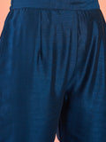 Varanga Kurta With Intricate Zari-Embroidered Yoke Is Paired With Ankle-Length Solid Trousers And A Matching Zari-Accented Dupatta