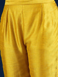 Varanga Vichitra Bead-Embellished Round Neck Kurta, Solid Ankle-Length Trousers, And An Elegant Embroidered Dupatta