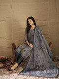 Varanga Women Graceful Beige Kurta Set Featuring Gota Patti Detailing, Paired With Solid Trousers And Dupatta