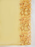Varanga Women Kurta Embellished With Subtle Thread Embroidery, Complemented By Trousers And A Solid Dupatta Featuring Detailed Thread Motifs And Refined Scalloped Edges