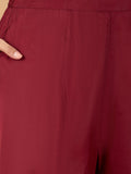 Varanga Women Kurta Embellished With Thread Embroidery, Paired With Trousers And A Dupatta Showcasing Detailed Thread Work And Finely Embroidered Scalloped Edges