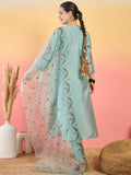 Varanga Kurta Set Featuring Hand Embroidery Yoke Paired With Trousers And Embroidered Dupatta.