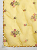 Varanga Hand-Embroidered Kurta Paired With Solid Ankle-Length Trousers And Dupatta