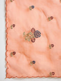 Varanga Hand-Embroidered Kurta Paired With Solid Ankle-Length Trousers And Dupatta
