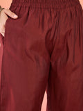 Varanga Hand-Embroidered Kurta Paired With Solid Ankle-Length Trousers And Embroidered Dupatta