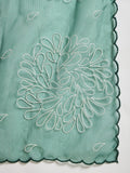 Varanga Hand-Embroidered Kurta Paired With Solid Ankle-Length Trousers And Embroidered Dupatta