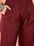 Varanga Kurta Set With Hand Embroidery Yoke, Paired With Trousers And Embroidered Dupatta.